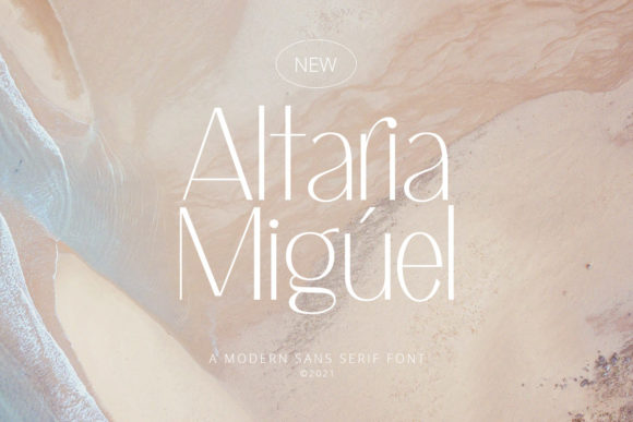 Altaria Miguel: A Thin Sans Serif Font for Editorial Design