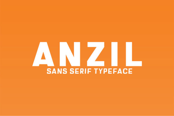 Anzil Family: Bold Sans Serif for Web Headers