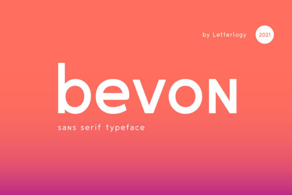 Bevon: A Minimal Sans Serif Font for Editorial Design