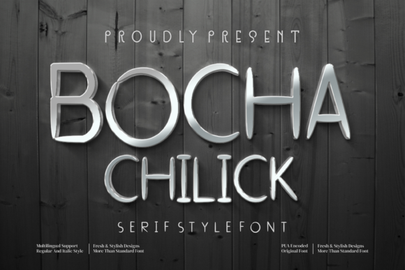 Bocha Chilick: A Clean Typeface for Modern Brands