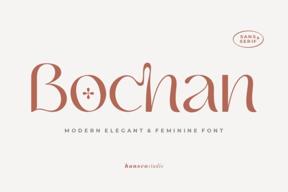 Bochan Typeface for Modern Editorial Design