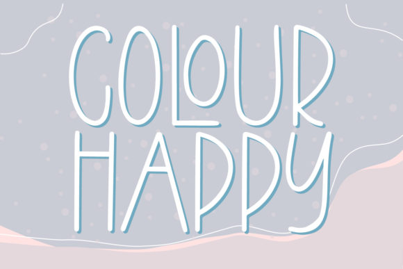 Colour Happy Font: A Minimal Sans Serif for Modern Design