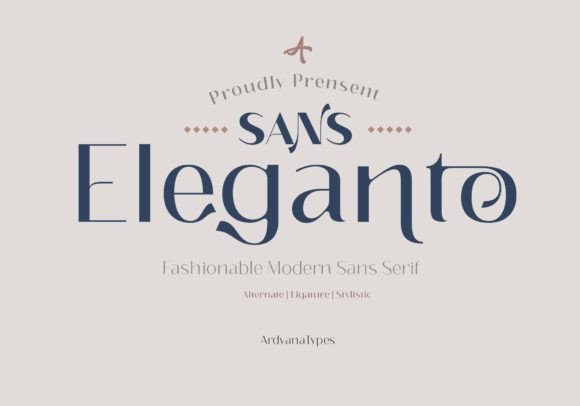 Eleganto: A Modern Sans Serif Font for Makers
