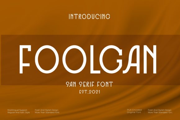 Foolgan: A Tall Sans Serif Typeface Review