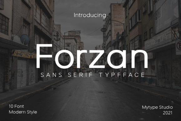 Forzan: An Elegant Thin Sans Serif for Editorial Design