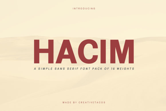 Hacim Family: A Modern Typeface for Web Design