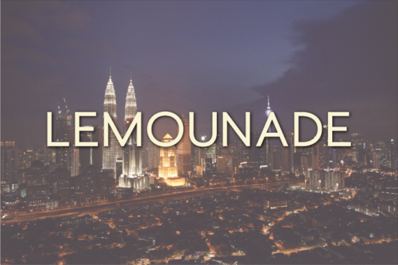 Lemounade: A Minimal Sans Serif Font for Modern Editorial Design