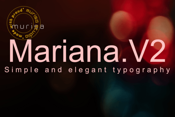 Mariana: A Minimal Sans Serif Font for Modern Editorial Design