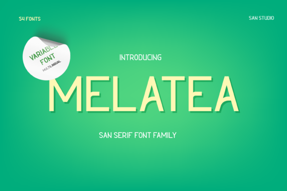 Melatea: The Minimal Sans Serif Font for Makers