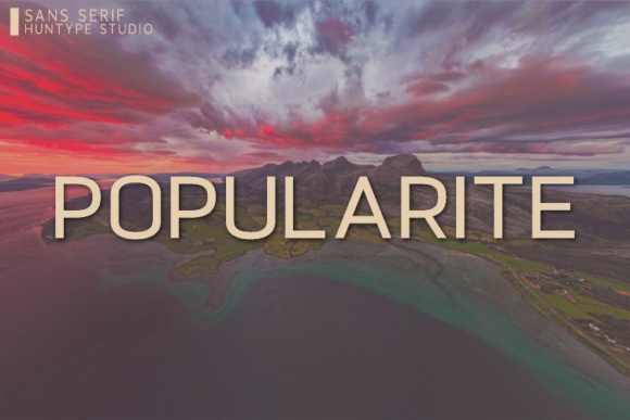 Popularite: A Versatile Sans Serif Font for Web Design