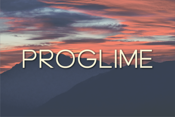 Proglime: A Clean Sans Serif Font for Modern Brands