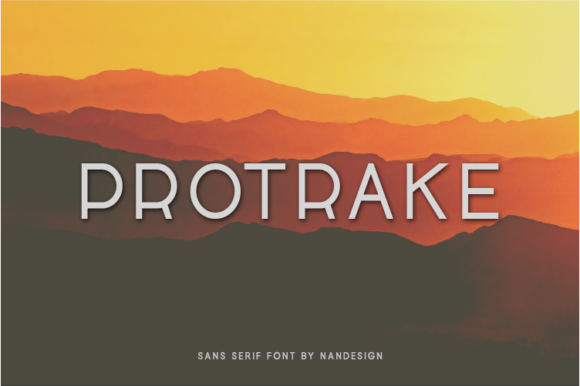 Protrake: The Neat Sans Serif Font for Crafters