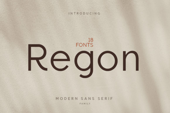 Regon: A Minimal Sans Serif Font for Professional Branding