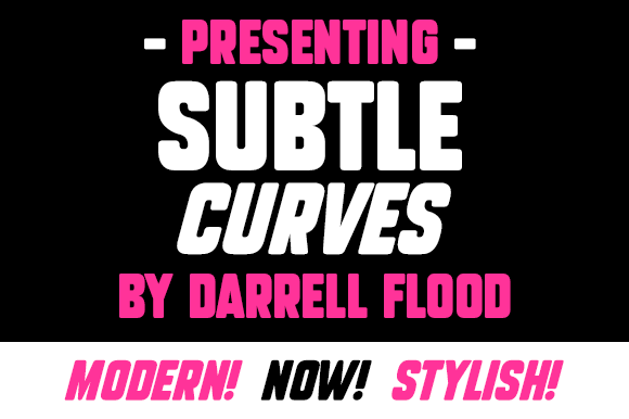 Subtle Curves: Bold Sans Serif Font for Crafters