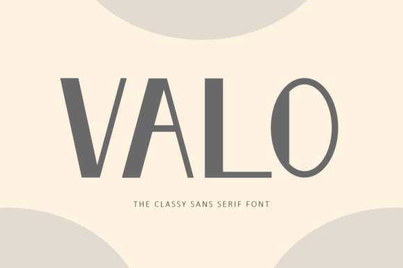 Valo: A Classy Sans Serif Font for Modern Brands